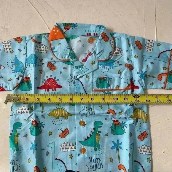 Kids dinosaurs pajamas unisex NEW without tags - Picture 5 of 10
